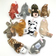 12cm Animal Fridge Magnets plush dolls(10pcs a set)