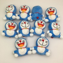 11cm Doraemon plush dolls(10pcs a set)