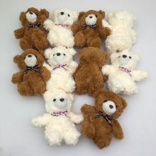 13cm Teddy bear plush dolls(10pcs a set)