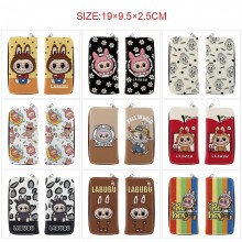 Labubu anime long zipper wallet purse