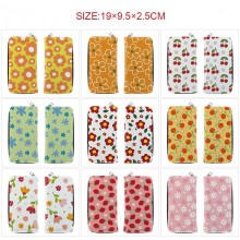 The Flower anime long zipper wallet purse