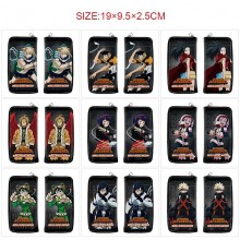 My Hero Academia anime long zipper wallet purse