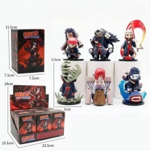 6pcs/set 9.5cm Naruto anime figures