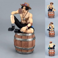 16.5cm One Piece Wine Barrel Portgas D Ace figure